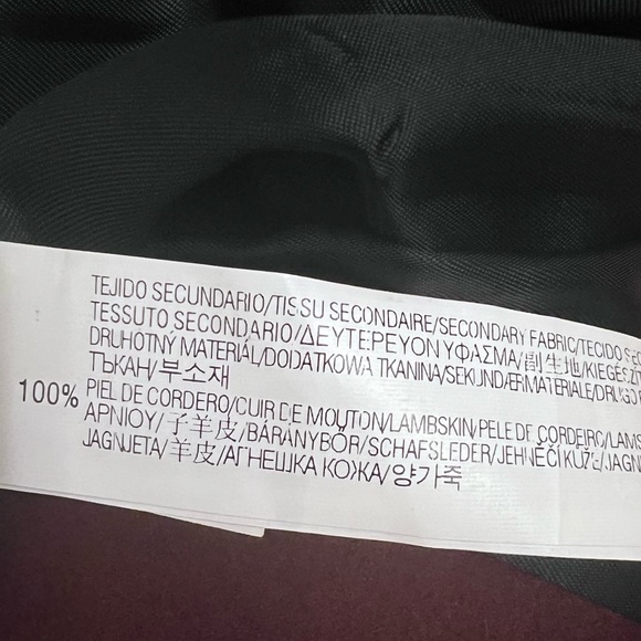 ZARA, WOMAN, WOOL/ LAMBSKIN JACKET - Picture 9 of 9